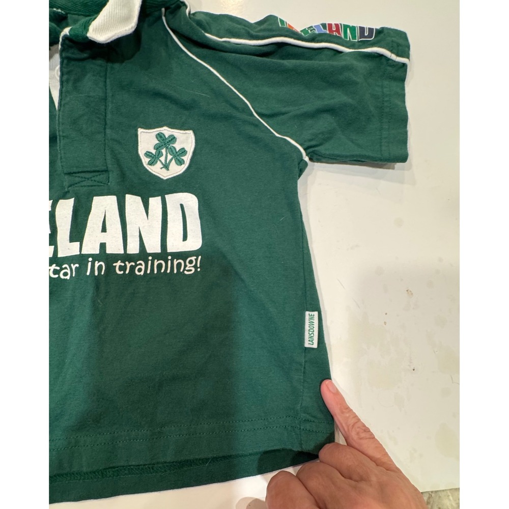 Lansdowne Ireland Rugby Star In Training Shirt Green Toddler Size 1-2 Years - Picture 5 of 12